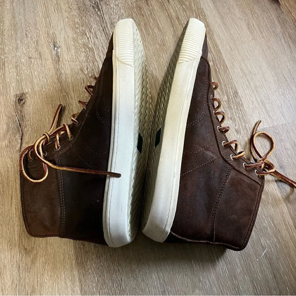 FRYE Mid-Top Brown Suede Sneaker Shoes